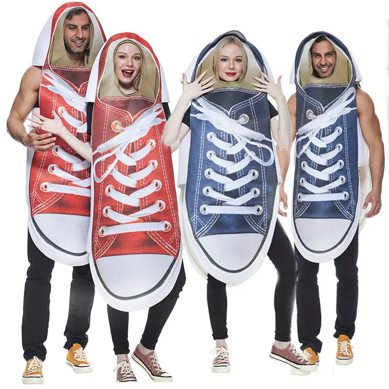 Men Shoes Europe To Us - Baskets en toile rouge et bleue
