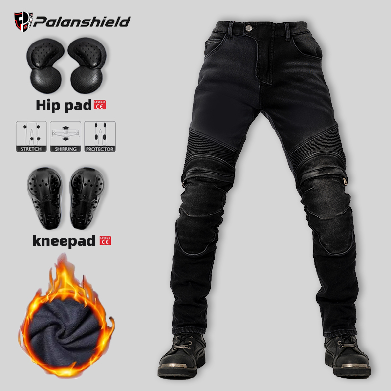 Men'S Shoes For Jeans - Pantalon de moto d'hiver chaud hommes
