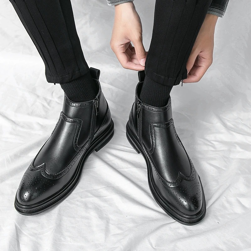 Bottes Chelsea à lacets latéra - Men'S Shoes Brogues avis et prix
