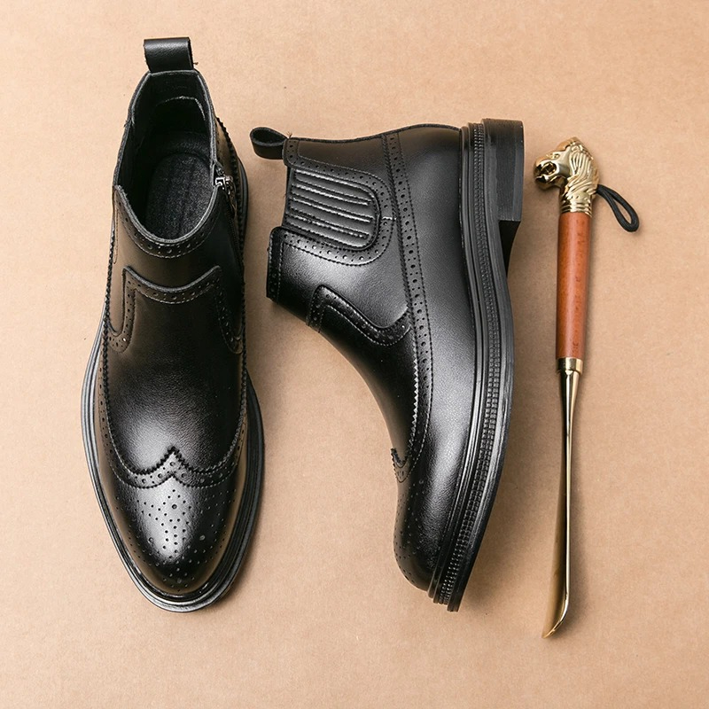 Bottes Chelsea à lacets latéra - Men'S Shoes Brogues avis et prix