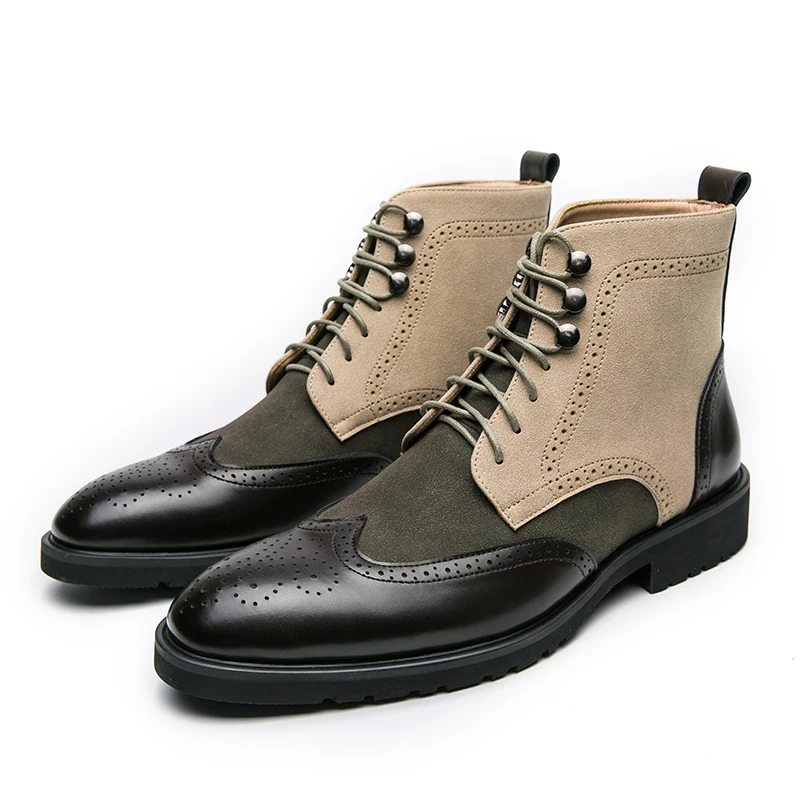 Rétro noir haut hommes richeli - Men'S Shoes Brogues avis et prix