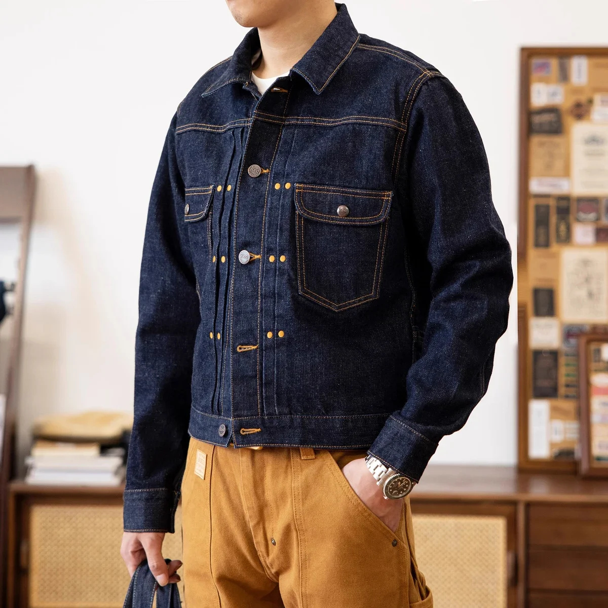 Veste en jean à lisière Red To - Men'S Shoes For Jeans avis et prix