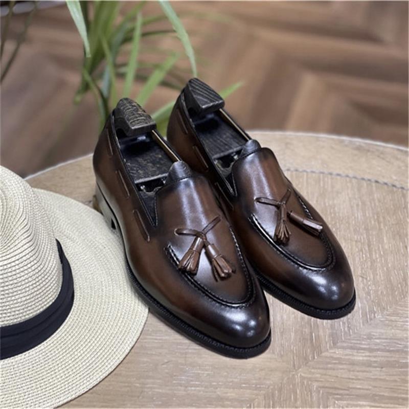 Mocassins rétro en cuir vérita - Men Shoes H&M avis et prix
