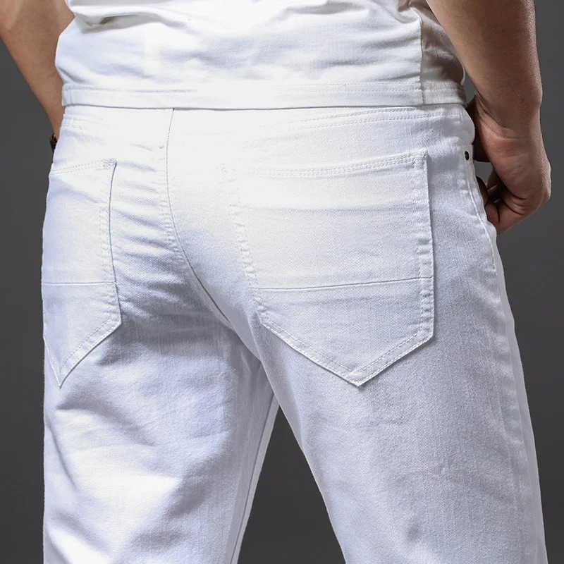 Hommes Slim blanc jean nouvell - Men'S Shoes For Jeans avis et prix