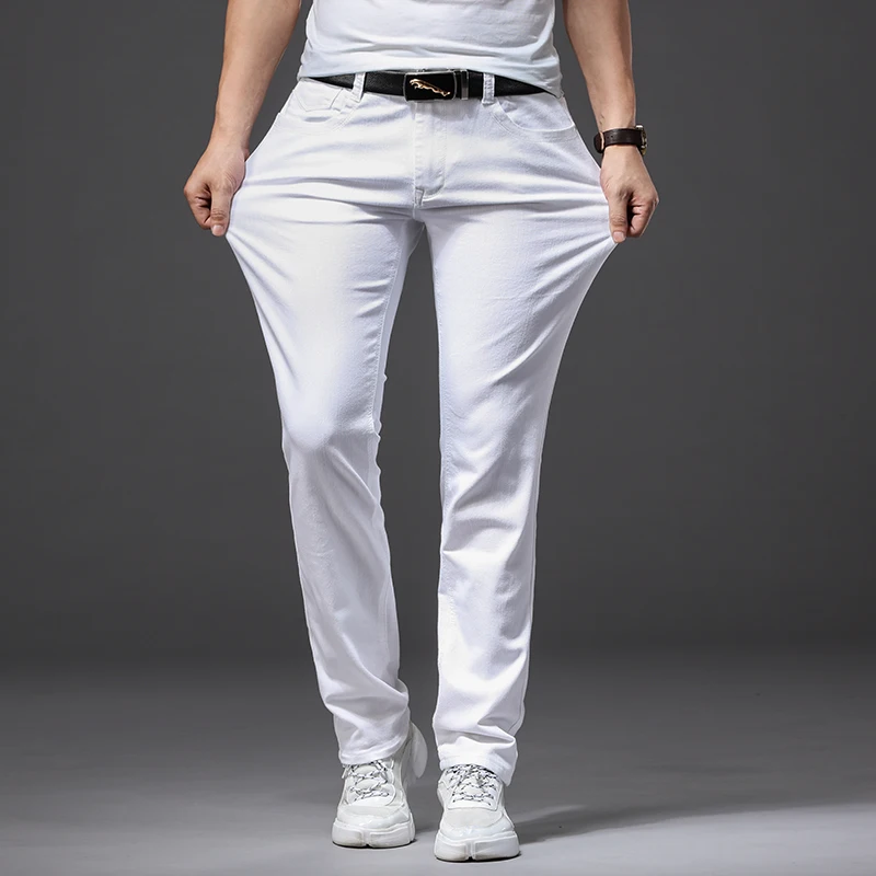Hommes Slim blanc jean nouvell - Men'S Shoes For Jeans avis et prix