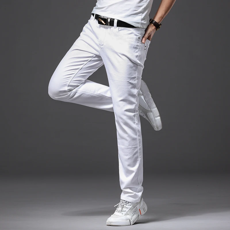 Hommes Slim blanc jean nouvell - Men'S Shoes For Jeans avis et prix