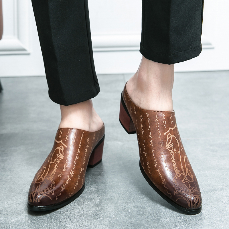 Mules en cuir marron pour homm - Men'S Shoes In Style avis et prix