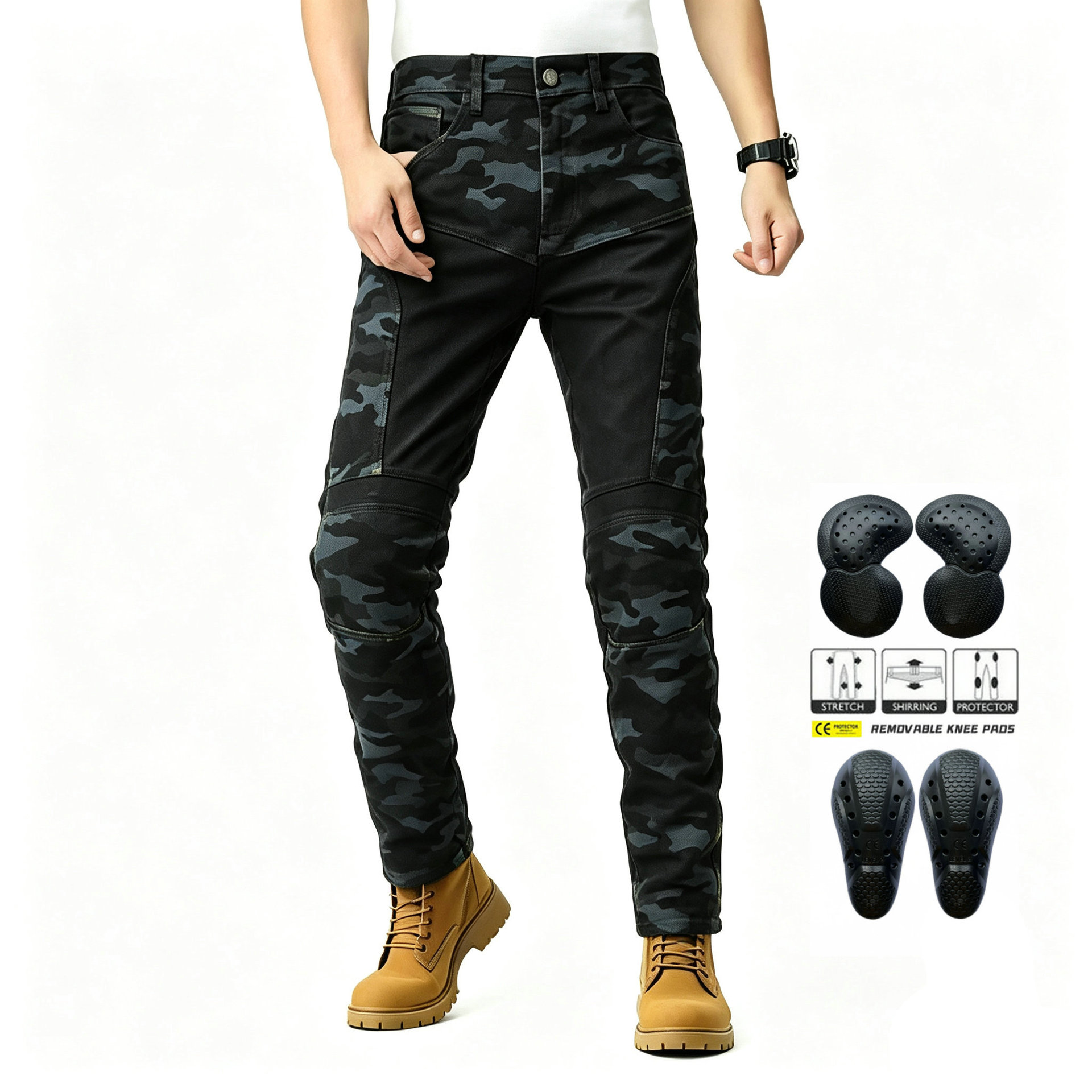 Jean de moto respirant en deni - Men'S Shoes For Jeans avis et prix