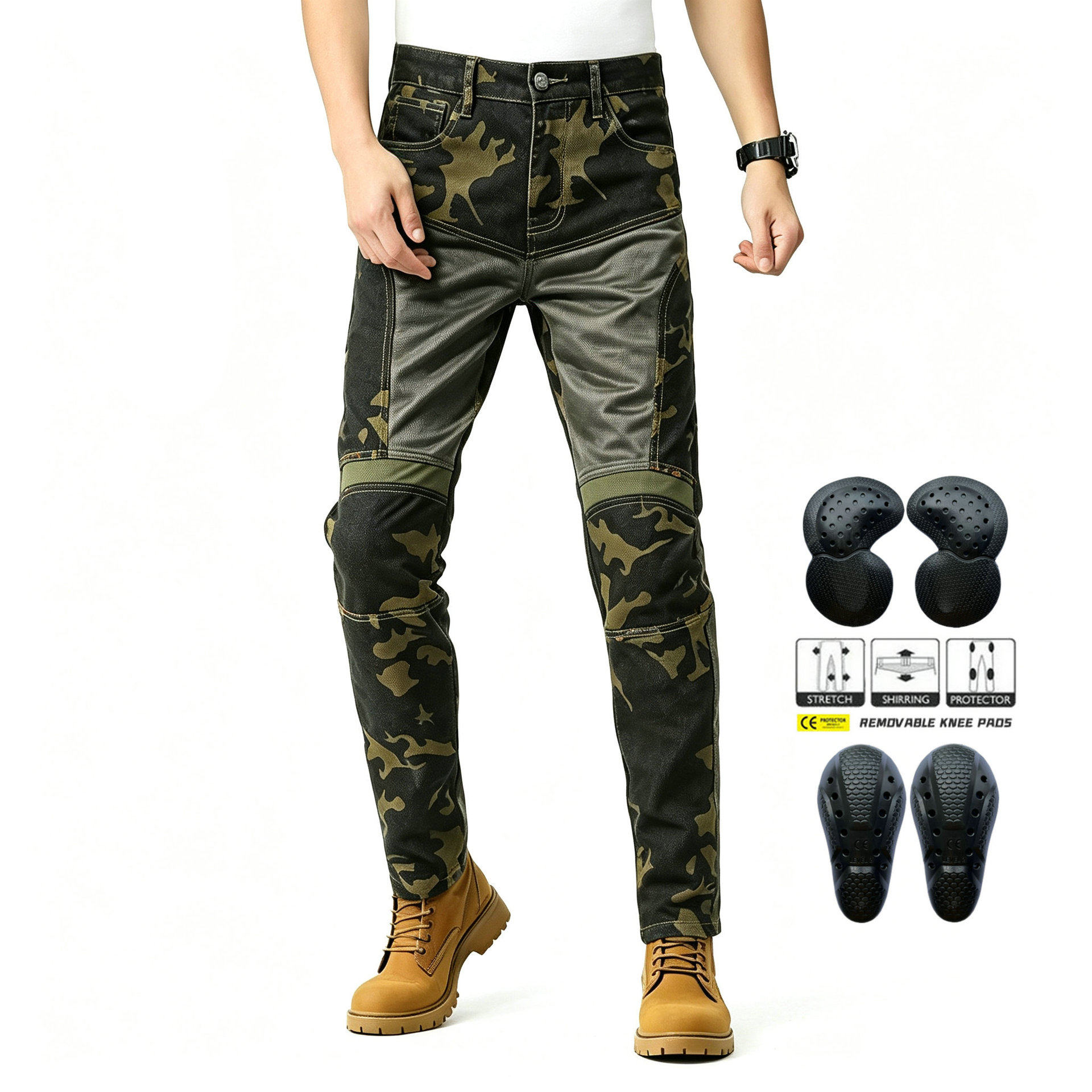 Jean de moto respirant en deni - Men'S Shoes For Jeans avis et prix